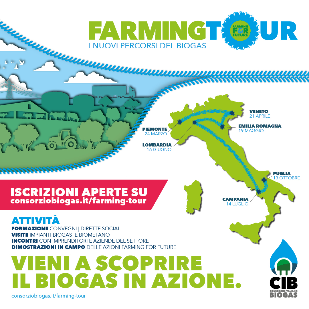 FarmingTour, appuntamento in Veneto con il CIB alla scoperta dei nuovi percorsi del biogas